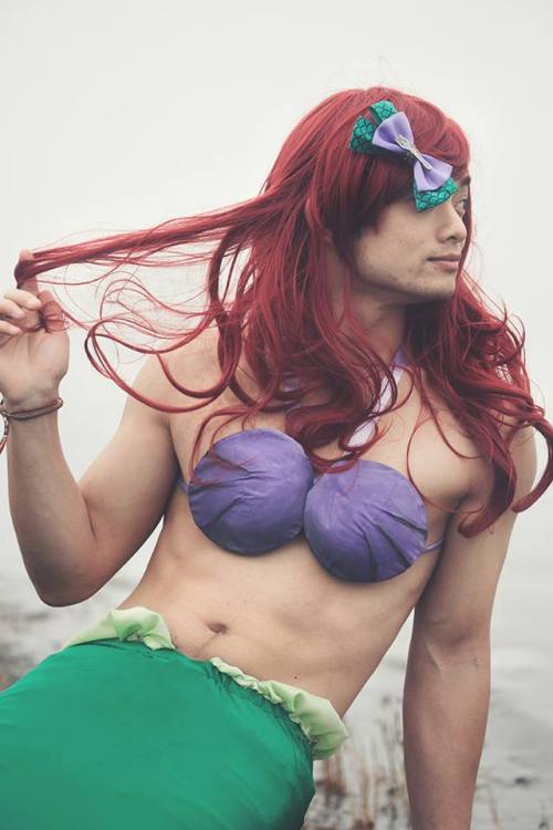 jeckleanddean: Advanced Placement of Shells Osric Chau’s amazing cosplay as Disney princess Ar