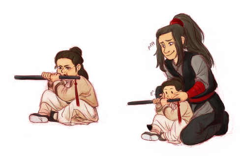 arcelian: a-yuan decides he’s Gonna Learn To Play Chenqing (his cheeks are all puffed up because he’