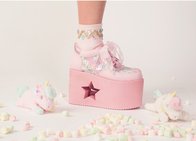 Y.R.U.QOZMO LO BY Y.R.U.Solestruck.com #Solestruck.com #Solestruck#Shoes#Yru#yru shoes#yru platforms#womens shoes#womens fashion#pink#sparkles