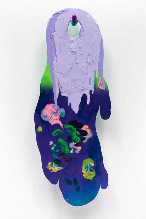 mrhoneybunny:Louise Zhang“Ghoul”2016, Plywood, acrylic paint, oil paint, polyurethane, epoxy clay an