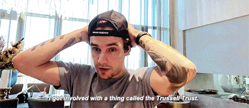 thedailypayne:Liam talking about helping out at his local food bank and his involvement with Trussel