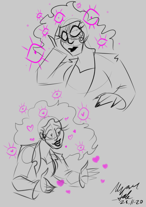 mipa-doodle:I should start posting my ocs here again. Heres a comp of random pieces i drew from last