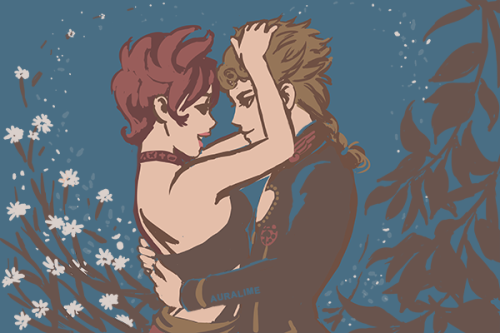 auralime:My secret Santa for @jjba-secret-santa was @jaq-frost : BLESS YOU FOR LIKING GIORNO/TRISH!I