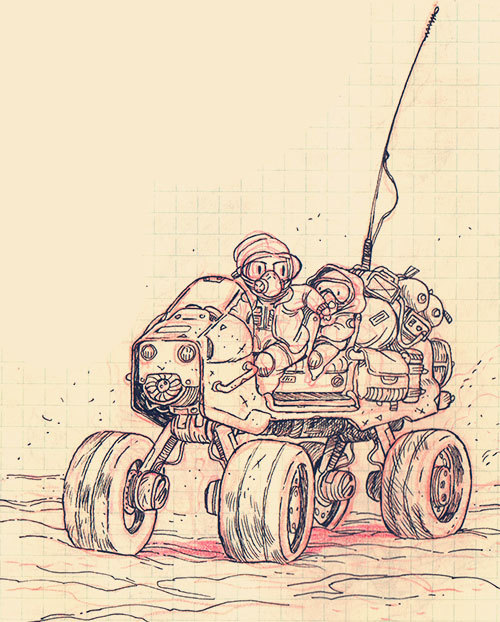 Same Space Stuffs Again.When I Have Freetime, I Can Only Draw Theses 2 Guys And Spaceships.