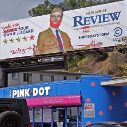 andydaly:  Now my billboard looks like this. For fun and laughter. @comedycentral 
