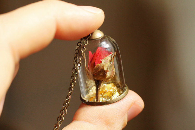 satans-victims:  sosuperawesome:  Crystal terrarium, dandelion, rose, wildflower