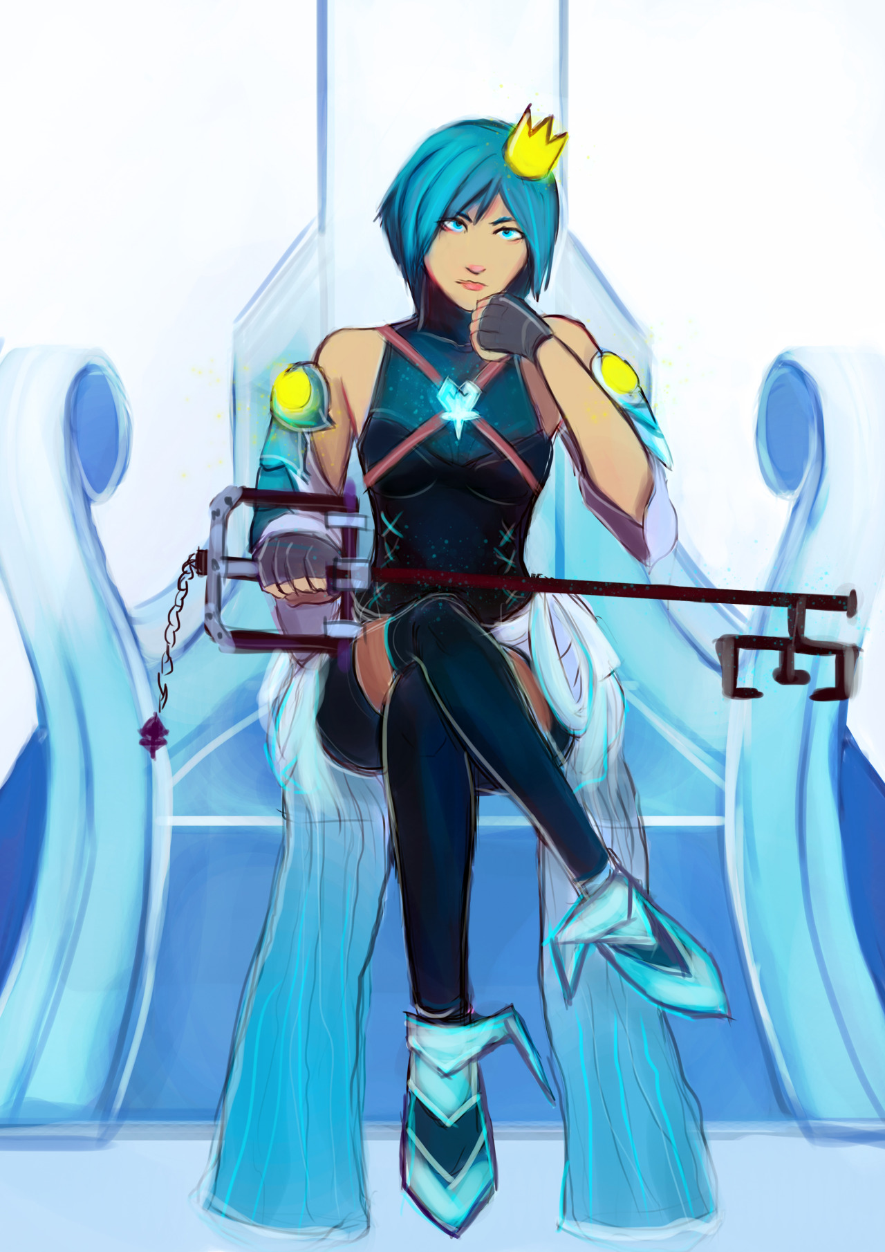 key-baes:  The Queen on her throne for my friend @swordingering ! 