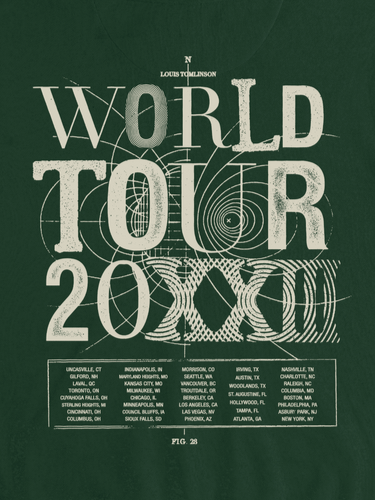 2023 Louis Tomlinson Faith In The Future World Tour Poster
