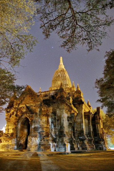 Kyan Ma Ba at night, Bagan, Myanmar.