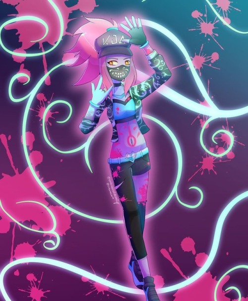 I love #akali ‘s design from the #leagueoflegends #kda music video. #leagueoflegendsakali #kda