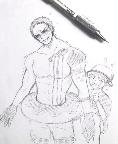 I just wanted to draw katakuri hella embarrassed ngl can this be his official strawhat outfit Luffy&