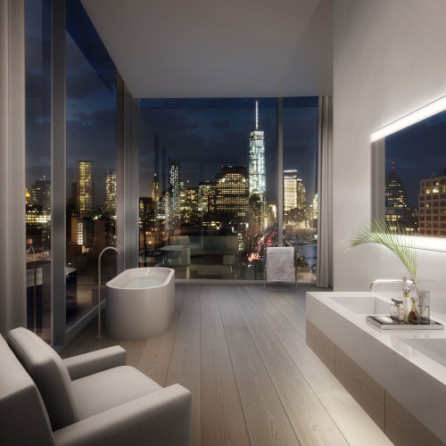 {The stars lined up for this one! Ian Schrager’s West Village development, 160 Leroy Street, is desi