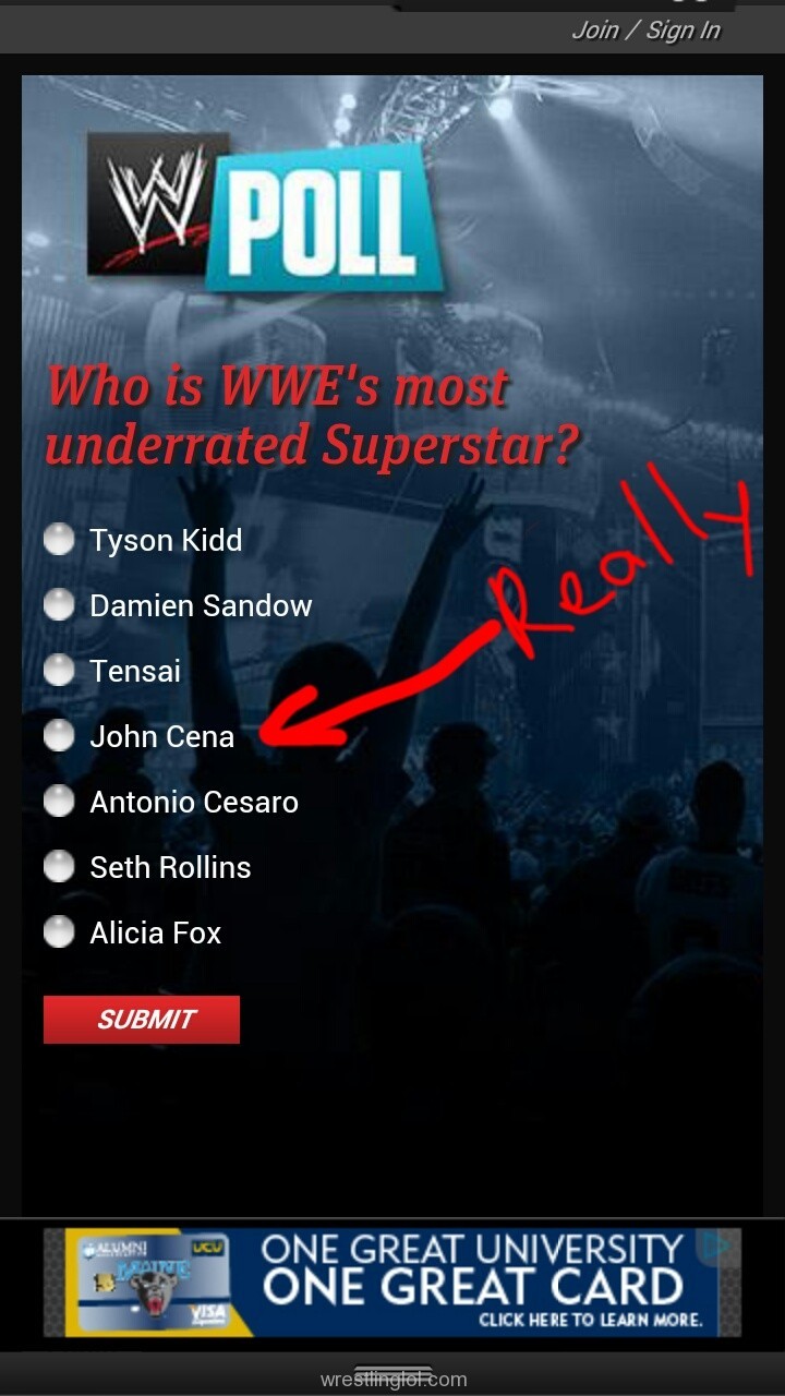 goodnewserica:   Really WWE  None of the above…that goes to sweet Sethy Rollins