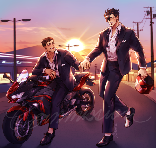 Just married!! &lt;3Wedding Kurodai commission for @/sintiniii and @/ItsAiryBro from twitter!