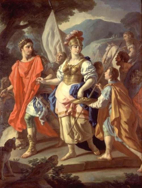 queermythsandlegends:In the Aeneid, Camilla, queen of the Volsci, was consecrated to Diana by her fa