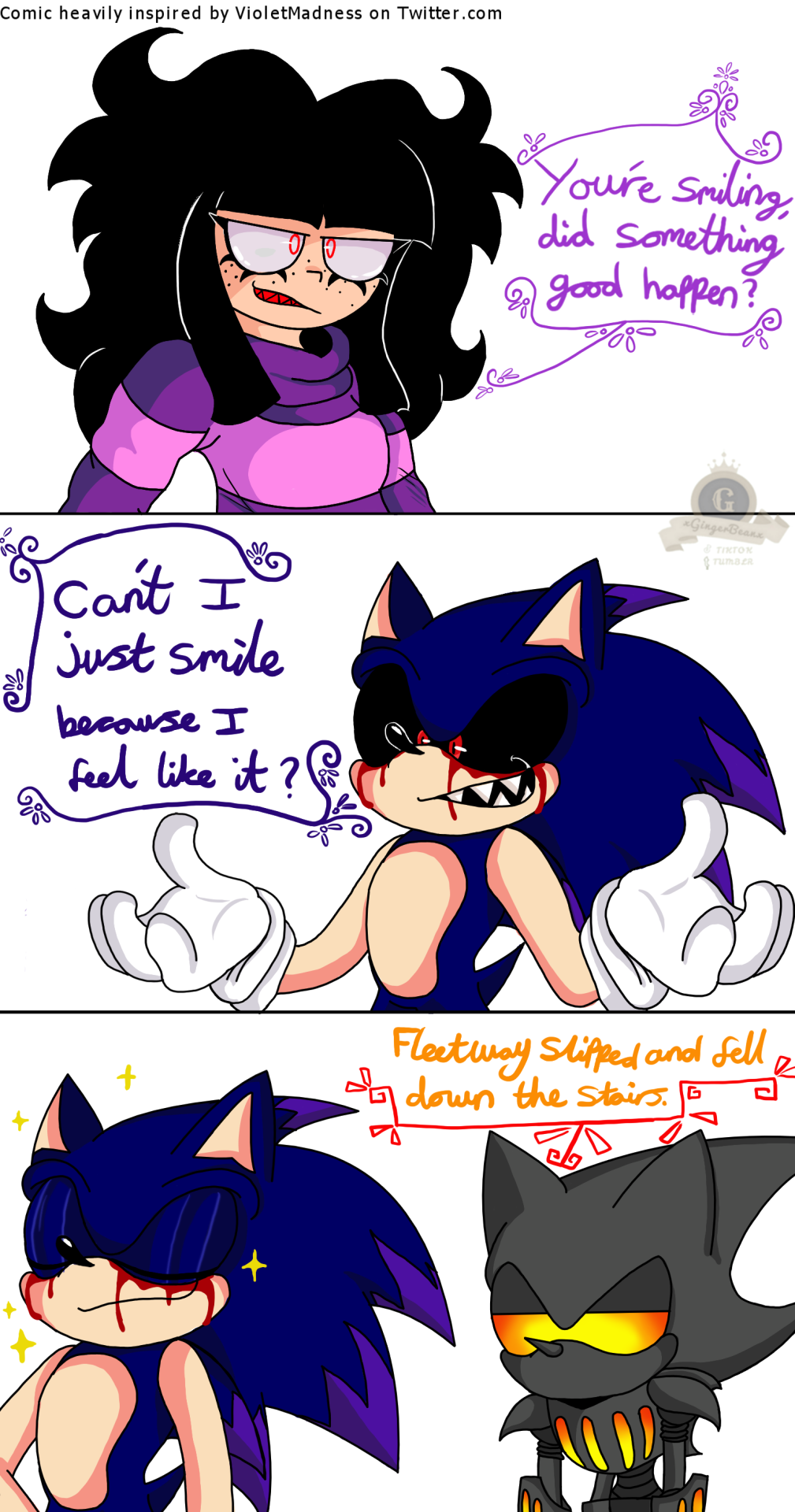 RandomFandom12 on X: So after seeing Sonic. Exe trending on twitter a  while ago, I just had the idea of making this comic and I made a little  reference joke to when