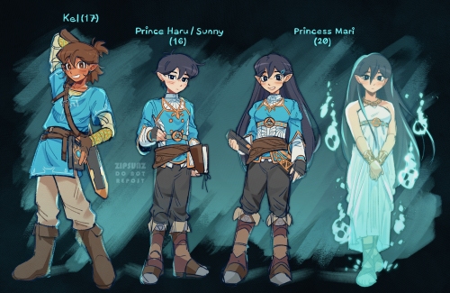I've Been Playing Totk Nonstop So I Thought It Would Be Fun To Make A Little Sunkel Au For Botw... Featuring