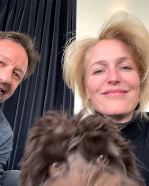 slayerbuffy:@gilliana: Stella made a new friend today. @davidduchovny.