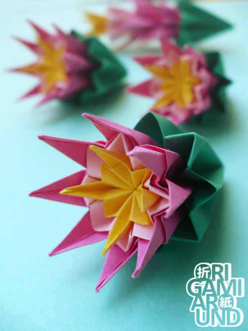 origamiaroundblog: origamiaroundblog: Yet another venus kusudama compilation :)Tutorial (just the ve