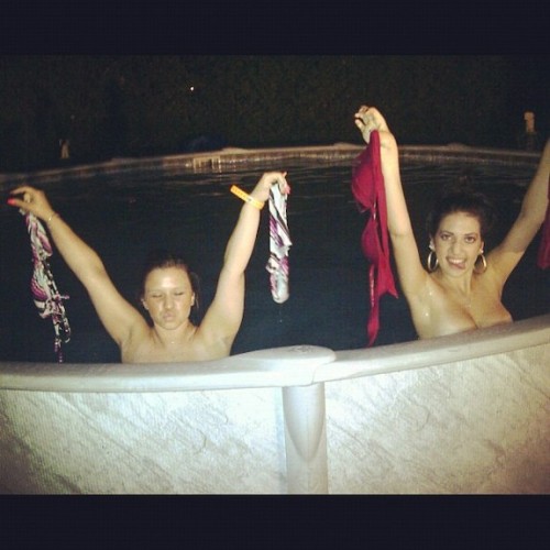 fanofenf:“There! Our bikinis are off, the bets over!”“Not quite.” *Snatch* “There, now it’s over!”“N