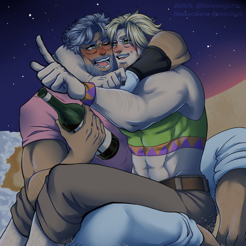 min0uze:Old caejose collabs with @kuromegarin!! She drew the sketches and I line and colored both of