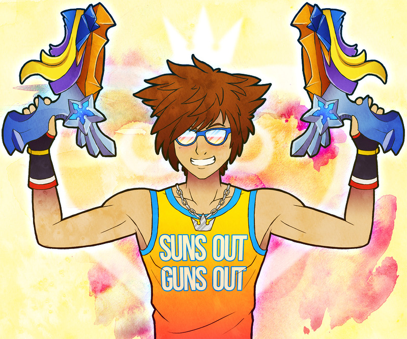 deltheor:  not those guns, soraI’ve  had this idea in mind ever since I saw the