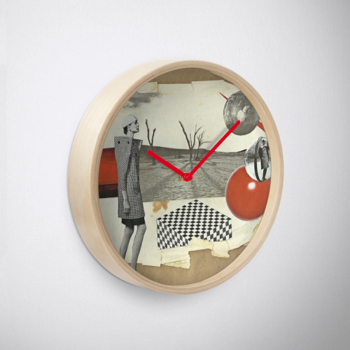 ‘On the way to red planet’ wall clockAvailable at: http://www.redbubble.com/people/sarahkey