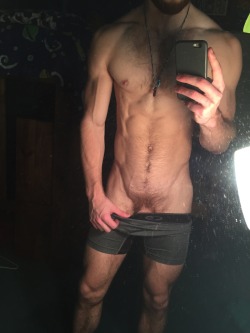 athleticbrutality:  Back home from another hookup. Muscle bro wanted to blaze with me so I smoked his weed and shoved him down on my dick. He came without touching himself.  I always like when my bitches come pre-trained. He must have been used by a dude