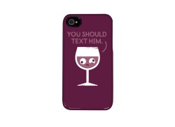 threadless:  You Red My Mind by David Olenick is new today and only available on an iPhone case! Sometimes that final glass of wine makes those goofy ideas seem a bit more convincing. We are not responsible for any questionable calls or texts that may