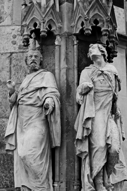 marcel-and-his-world: Religious bliss. Religiöse Freude. Detail of St. Thomas church. Leipzig 2015.