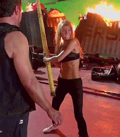 missusdowney:Gwyneth Paltrow behind the scenes of Iron Man 3