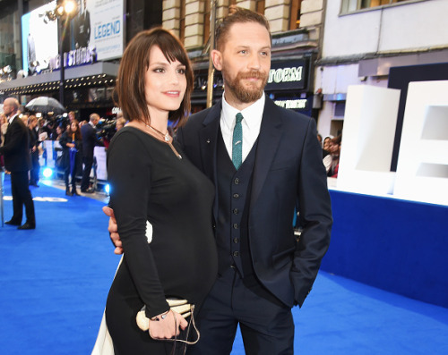 tomhardyvariations: Charlotte Riley and Tom Hardy attend the UK Premiere of ‘Legend’ at 