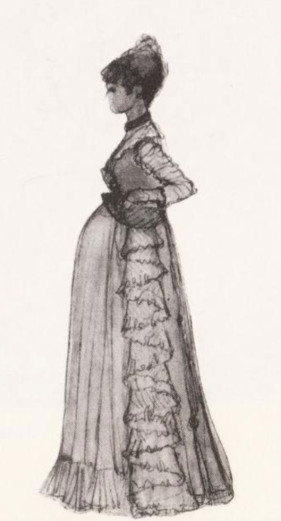 red-winged-monster:Ann Hould-Ward and Patricia Zipprodt’s sketches for Dot’s costumes in