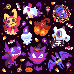 retrogamingblog:  Pokemon Halloween T-shirt Designs made by Versiris