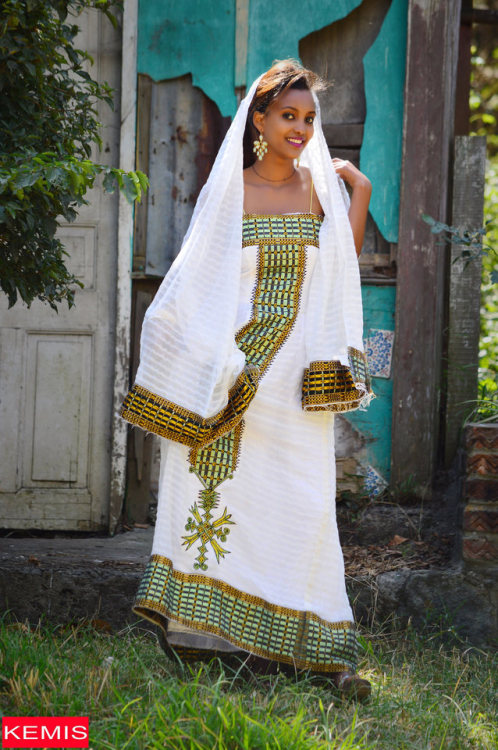 Ethiopian Eritrean Habesha Dress //kemisd