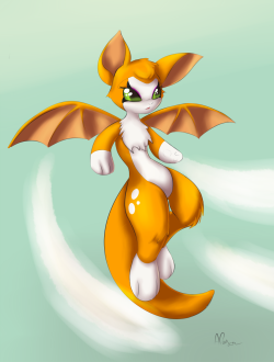 alasou:  Fidget from “Dust: An Elysian Tail.&ldquo;I’ve spend more time drawing that than actually playing the game. But I think I will love this game. 