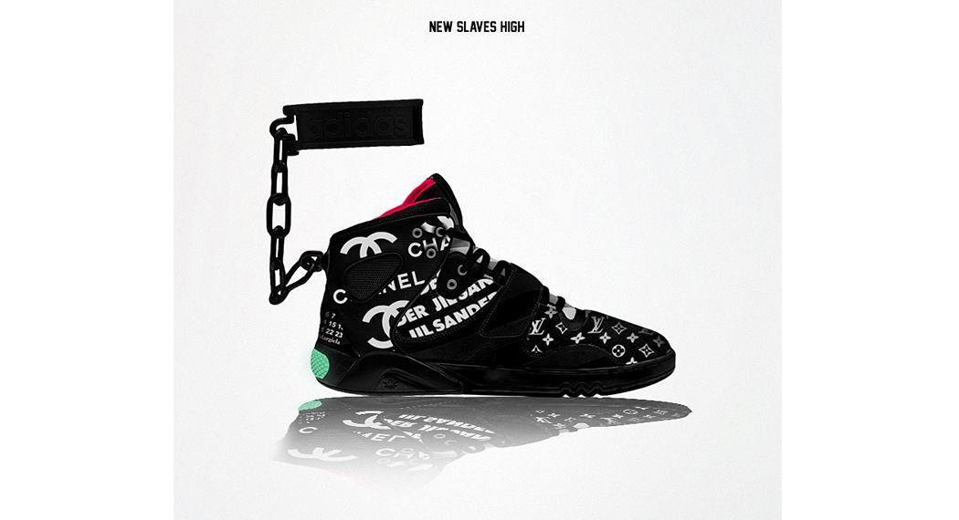 sisqofanclub:  nohighs:  blvckvddicted:  Kanye West x Adidas- New Slaves  uhhhhhh