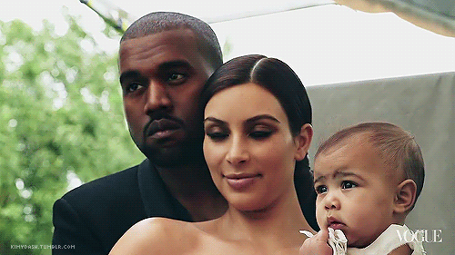 kardashianngifs:  Kanye and North have literally  the SAME expression