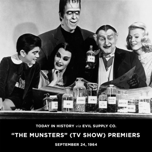 Today in history via Evil Supply Co.“The Munsters” (TV show) premiers on CBS.