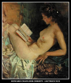 adhemarpo:  Howard Chanlder Christy - Lectrice nue