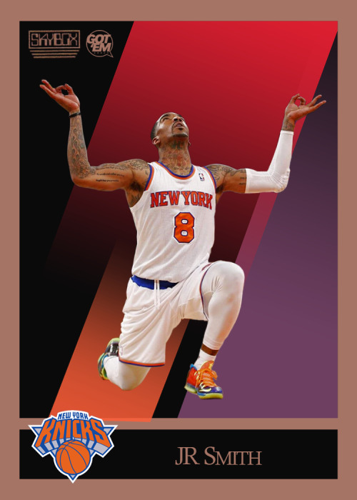 Basketball tumblrs… tuck your whole season in. (via gotemcoach)  GOT ‘EM SKYBOX Updated the seminal, 1990-91 Skybox basketball card set to my taste.  More to come… 