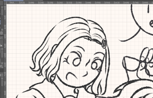 learning how to draw akane while making this shortcomic