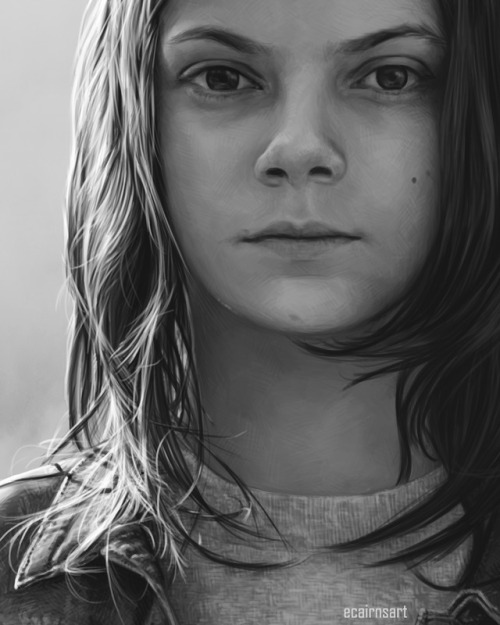 ecairnsart: Dafne Keen as Laura Kinney/X-23 from Logan, drawn in photoshop in about 25 hours instagr