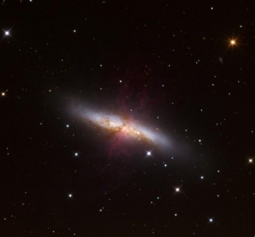 distant-traveller:The new supernova in M82 captured by the 32-inch Schulman Telescope (RCOS) at the 