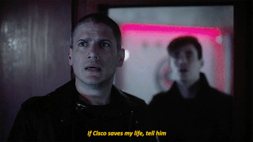 coldsflash: Leonard Snart + If Cisco saves my life, tell himI’ll put in a good word with my si