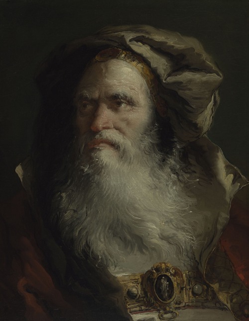 lionofchaeronea:Head of a Philosopher, Giandomenico Tiepolo, between 1758 and 1764