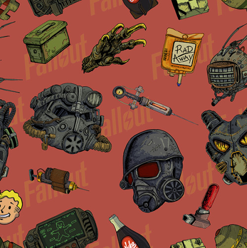 Excited because I can finally play Fallout 4, (some years later) I made this set of stickers and des