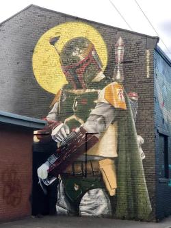 webofstarwars:  (via EPIC Boba Fett mural