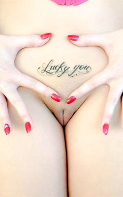 Britishporn:  Paige Turnah’s “Lucky You” Tattoo  I Wish I Could Be That Lucky