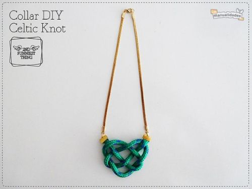 DIY Loose Celtic Knot Necklace Tutorial from Las Manualidades here. I&rsquo;ve posted other Celtic k